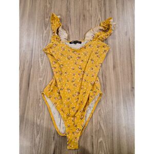 Yellow Floral Bodysuit